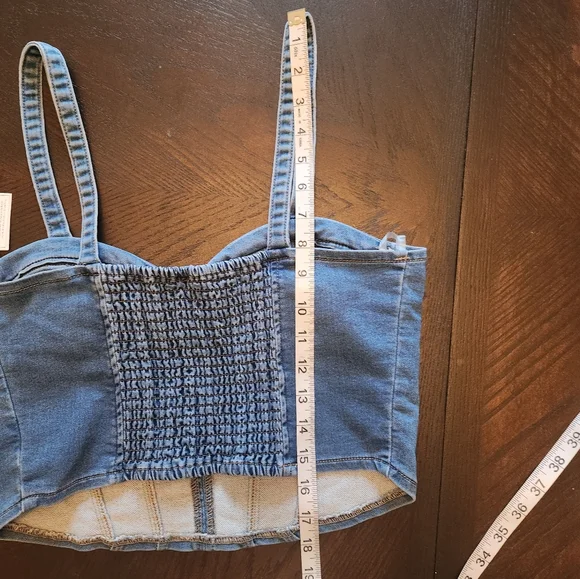 No Boundaries Denim Blue Corset - Picture 11 of 11